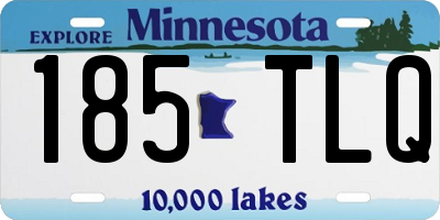 MN license plate 185TLQ
