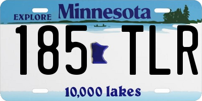 MN license plate 185TLR