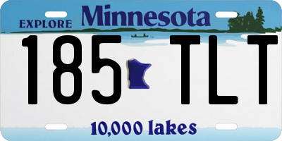 MN license plate 185TLT