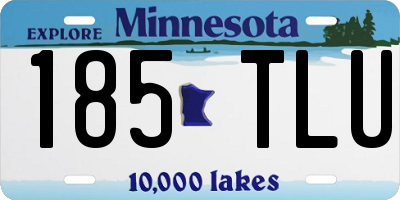 MN license plate 185TLU