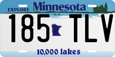 MN license plate 185TLV