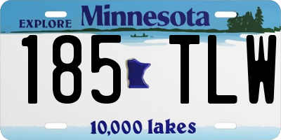 MN license plate 185TLW