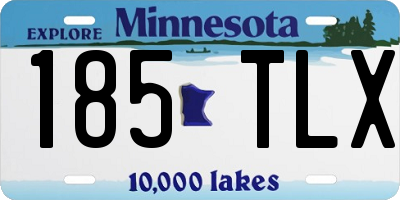 MN license plate 185TLX
