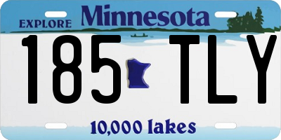 MN license plate 185TLY