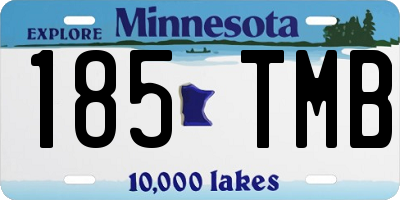 MN license plate 185TMB