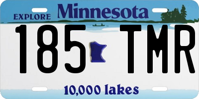 MN license plate 185TMR