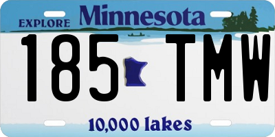 MN license plate 185TMW