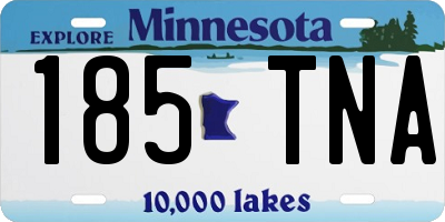 MN license plate 185TNA