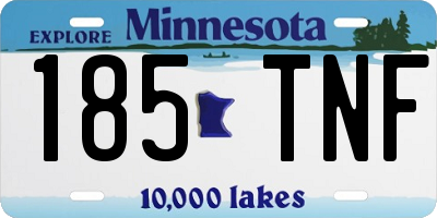 MN license plate 185TNF