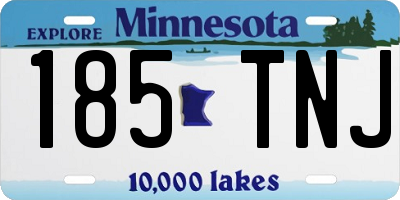 MN license plate 185TNJ