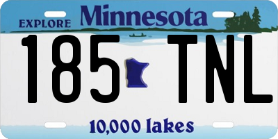 MN license plate 185TNL