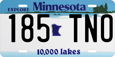 MN license plate 185TNO