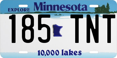 MN license plate 185TNT
