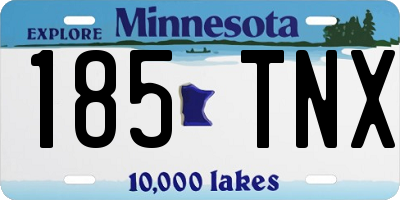 MN license plate 185TNX