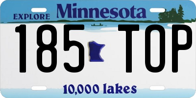 MN license plate 185TOP