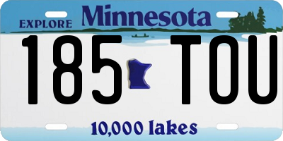 MN license plate 185TOU