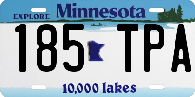 MN license plate 185TPA