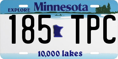 MN license plate 185TPC