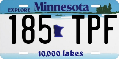 MN license plate 185TPF