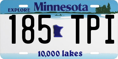 MN license plate 185TPI