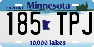 MN license plate 185TPJ