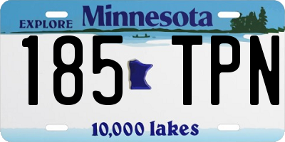 MN license plate 185TPN
