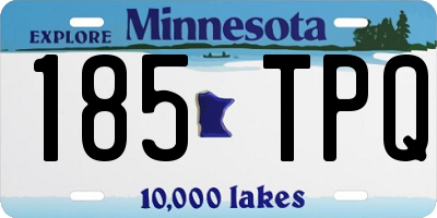 MN license plate 185TPQ