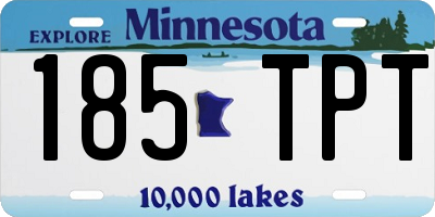 MN license plate 185TPT