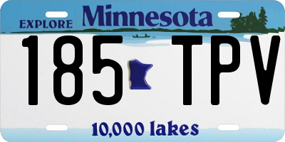 MN license plate 185TPV