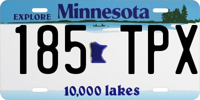 MN license plate 185TPX