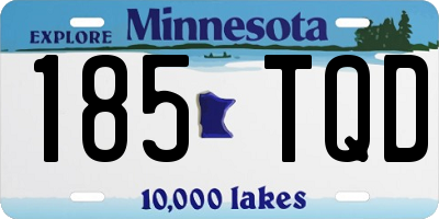 MN license plate 185TQD