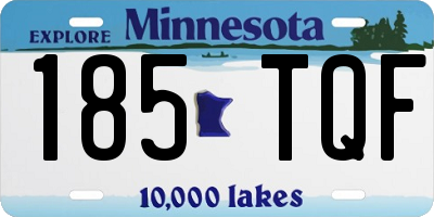 MN license plate 185TQF