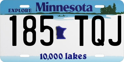 MN license plate 185TQJ