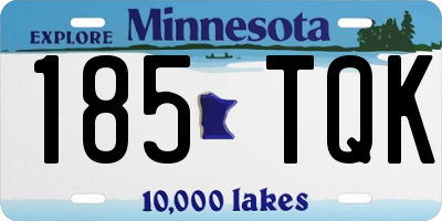 MN license plate 185TQK