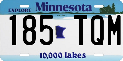 MN license plate 185TQM