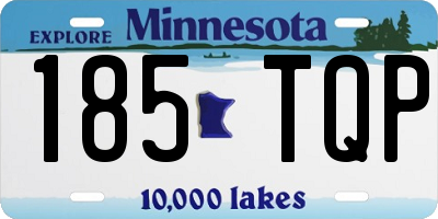 MN license plate 185TQP