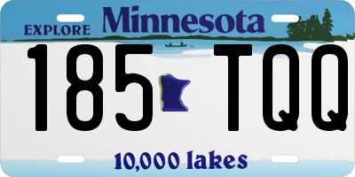 MN license plate 185TQQ