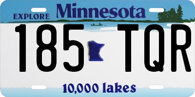 MN license plate 185TQR