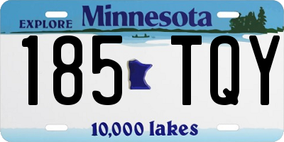MN license plate 185TQY