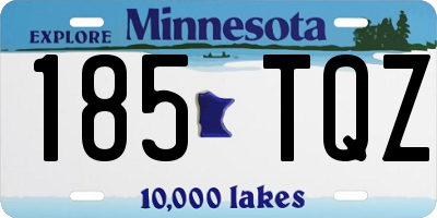 MN license plate 185TQZ
