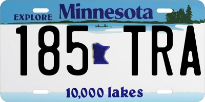 MN license plate 185TRA
