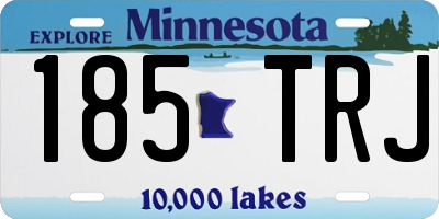 MN license plate 185TRJ