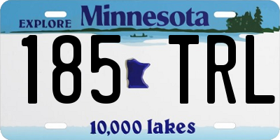 MN license plate 185TRL