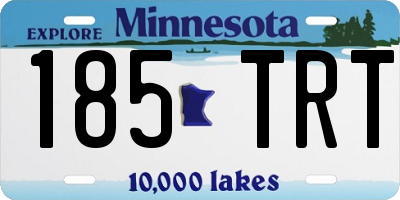 MN license plate 185TRT