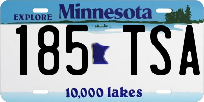 MN license plate 185TSA