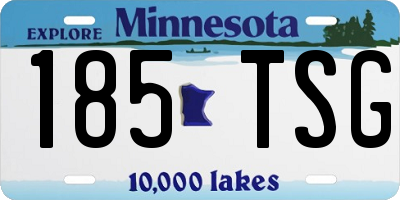 MN license plate 185TSG