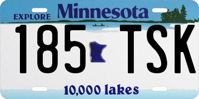 MN license plate 185TSK