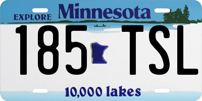 MN license plate 185TSL