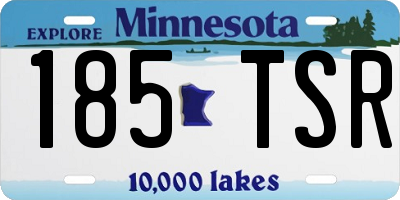 MN license plate 185TSR