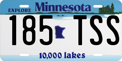 MN license plate 185TSS